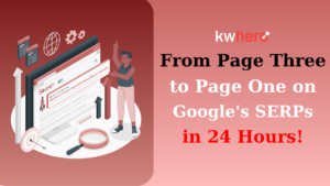 A case study about how KWHero helped a small business move from the third page of Google's search engine results to the first page in twenty four hours.