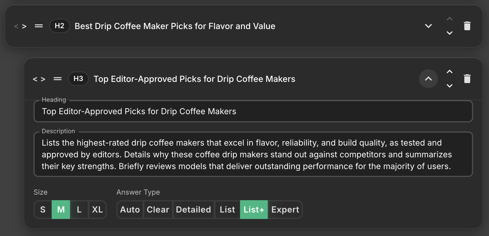 KWHero Content Briefs